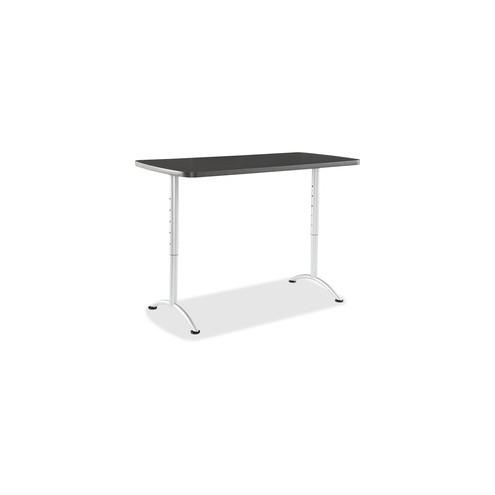 Iceberg Utility Table - Rectangle Top - 60" Table Top Length x 30" Table Top Width - Assembly Required - Graphite