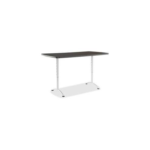 Iceberg Utility Table - Rectangle Top - 72" Table Top Length x 36" Table Top Width - Assembly Required - Graphite