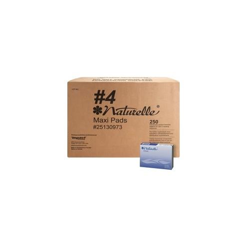 Impact Products Naturelle Maxi Pads - 250 / Carton - Individually Wrapped, Anti-leak