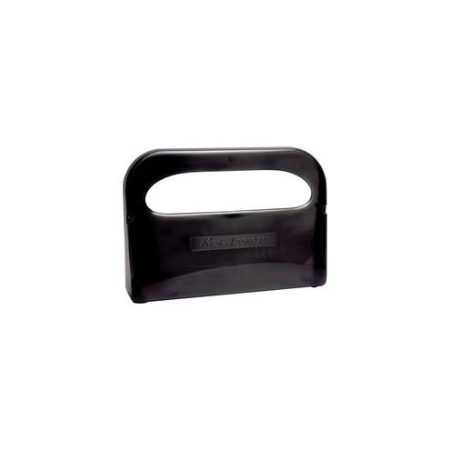Impact Products Toilet Seat Cover Dispenser - Half-fold - 2 x Toilet Seat Cover Half-fold - Plastic - Smoke Gray - Transparent, Durable