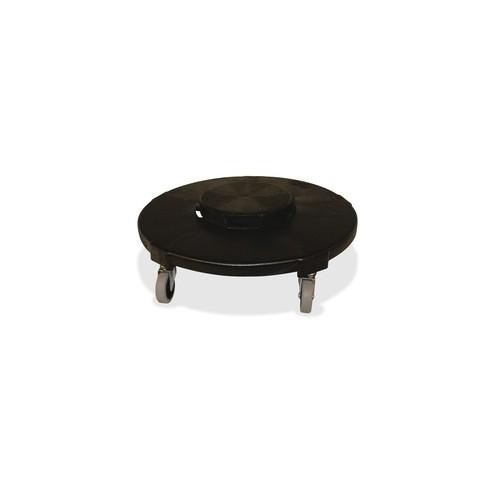 Gator Anchor Dolly - 3" Caster Size - 24" Length x 24" Width x 7" Height - Black - 1 Each