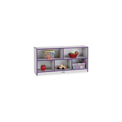 Rainbow Accents Rainbow Low Open Single Storage Shelf - 29.5" Height x 48" Width x 15" Depth - Purple - Rubber - 1Each
