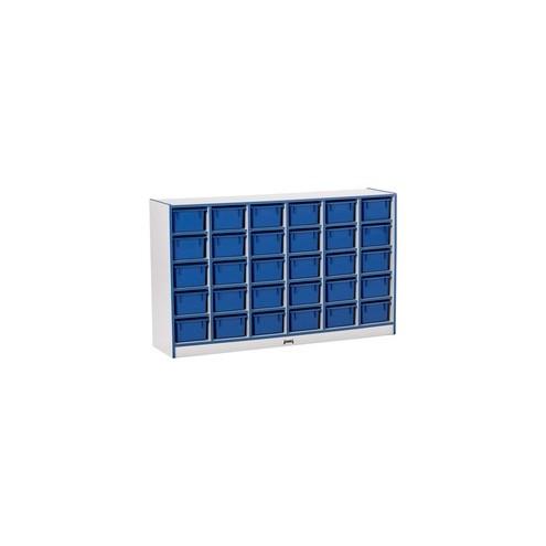 Rainbow Accents Toddler Single Storage - 30 Compartment(s) - 35.5" Height x 57.5" Width x 15" Depth - Black - Rubber - 1Each