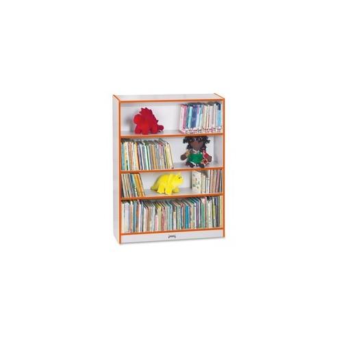 Rainbow Accents 48" Bookcase - 48" Height x 36.5" Width x 11.5" Depth - Orange - 1Each
