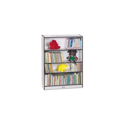 Rainbow Accents 48" Bookcase - 48" Height x 36.5" Width x 11.5" Depth - Black - 1Each