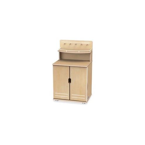 TrueModern - Play Kitchen Cupboard - Anodized Aluminum