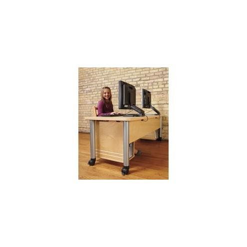 Jonti-Craft Ready Tables - Laminated Rectangle Top - Four Leg Base - 4 Legs - 72" Table Top Length x 24" Table Top Width x 1.13" Table Top Thickness - 20" Height - Assembly Required - Baltic - Metal
