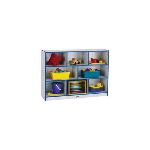Jonti-Craft Rainbow Super-sized Mobile Storage - 35.5" Height x 48" Width x 15" Depth - Orange - Hard Rubber - 1Each