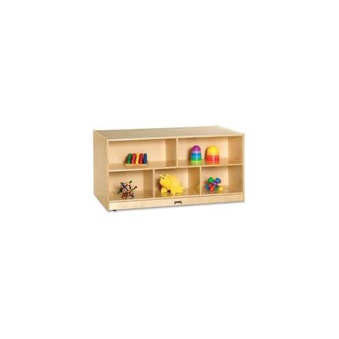 Jonti-Craft Toddler Double-sided Storage Shelf - 24.5" Height x 48" Width x 28.5" Depth - Baltic - Hard Rubber - 1Each