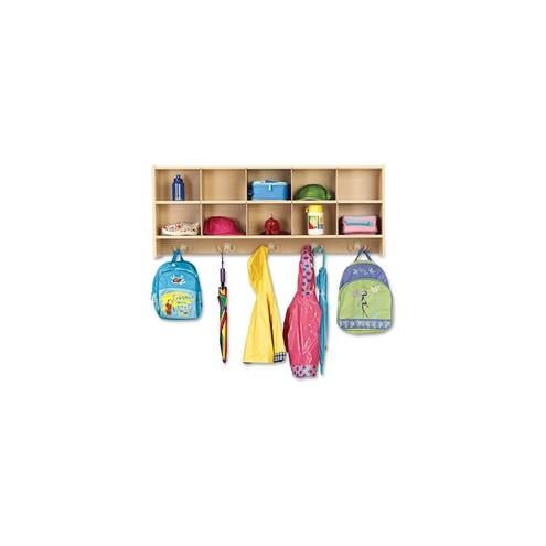 young Time Young Time 10-Section Wall Locker - 10 Compartment(s) - 20" Height x 48" Width x 12" Depth - Baltic - 1Each