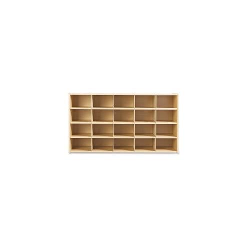 young Time Young Time RTA 25-cubbie Storage Unit - 32.5" Height x 48" Width x 15" Depth - Maple - 2 / Each