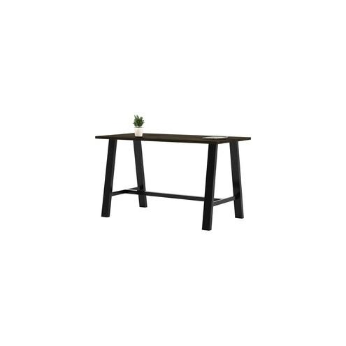 KFI Midtown Solid Wood Top Cafe Table - Espresso Rectangle Top - 72" Table Top Length x 36" Table Top Width - 41" Height - Assembly Required