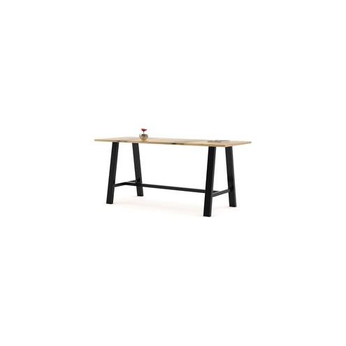 KFI Midtown Solid Wood Top 41"H Table - Natural Rectangle Top - 84" Table Top Length x 36" Table Top Width - 41" Height - Assembly Required