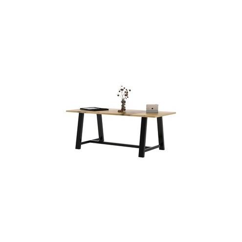 KFI 36x96" Solid Wood Top Midtown Table - Natural Rectangle Top - 96" Table Top Length x 36" Table Top Width - 30" Height - Assembly Required
