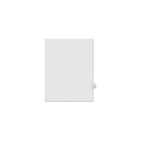 Kleer-Fax Legal Exhibit Index Dividers - Printed Tab(s) - Character - U - 8.5" Divider Width x 11" Divider Length - Letter - White Divider - 25 / Pack