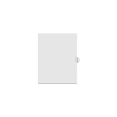 Kleer-Fax Numerical Index Dividers - Printed Tab(s) - Digit - 16 - 10 Tab(s)/Set - 8.5" Divider Width x 11" Divider Length - Letter - White Divider - 25 / Pack