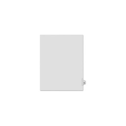 Kleer-Fax Legal Exhibit Numbered Index Dividers - Printed Tab(s) - Digit - 98 - 8.5" Divider Width x 11" Divider Length - Letter - White Divider - 25 / Pack
