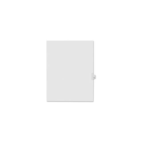 Kleer-Fax Numeric Laminated Tab Index Dividers - Printed Tab(s) - Digit - 67 - 25 Tab(s)/Set - 8.5" Divider Width x 11" Divider Length - Letter - White Divider - 25 / Pack