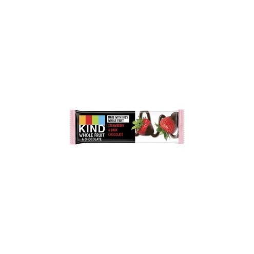 KIND Pressed Dark Chocolate Fruit Bars - Gluten-free, Individually Wrapped, Trans Fat Free, Low Sodium, Low Fat - Dark Chocolate Strawberry - 1.34 oz - 12 / Box