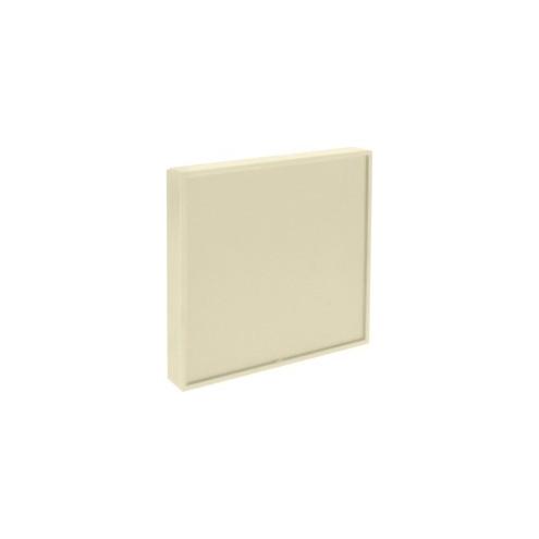 Lorell Snap Plate Architectural Sign - 1 Each - 4" Width x 4" Height - Easy Readability, Injection-molded, Easy to Use - Almond