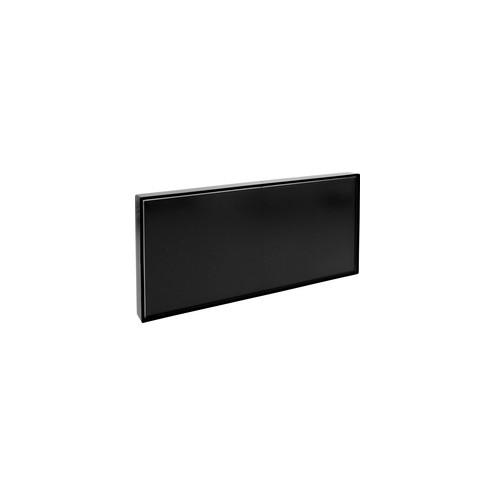 Lorell Snap Plate Architectural Sign - 1 Each - 8" Width x 4" Height - Rectangular Shape - Easy Readability, Injection-molded, Easy to Use - Plastic - Black