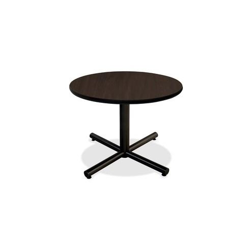 Lorell Hospitality Espresso Laminate Round Tabletop - Round Top - 1" Table Top Thickness x 42" Table Top Diameter - Assembly Required - Espresso, High Pressure Laminate (HPL) - Particleboard