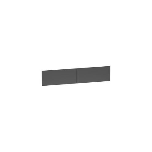Lorell 36" Hutch Flipper Doors - 36" Width - Steel - Charcoal