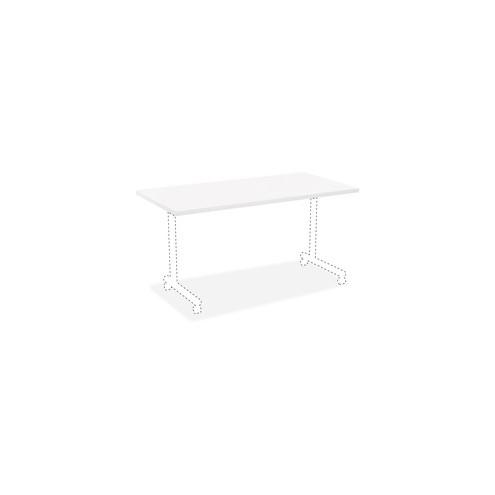 Lorell White Laminate Rectangular Invent Tabletop - White Laminate Rectangle Top - 72" Table Top Width x 24" Table Top Depth x 1" Table Top Thickness - Assembly Required