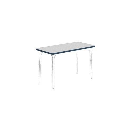 Lorell Classroom Rectangular Activity Tabletop - Gray Nebula Rectangle, High Pressure Laminate (HPL) Top - 48" Table Top Width x 24" Table Top Depth x 1.13" Table Top Thickness - Assembly Required