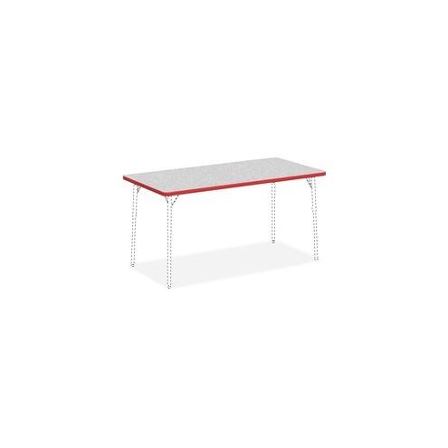 Lorell Classroom Rectangular Activity Tabletop - Gray Nebula Rectangle, High Pressure Laminate (HPL) Top - 60" Table Top Width x 30" Table Top Depth x 1.13" Table Top Thickness - Assembly Required
