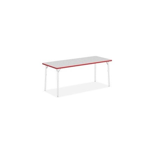 Lorell Classroom Rectangular Activity Tabletop - Gray Nebula Rectangle, High Pressure Laminate (HPL) Top - 72" Table Top Width x 30" Table Top Depth x 1.13" Table Top Thickness - Assembly Required