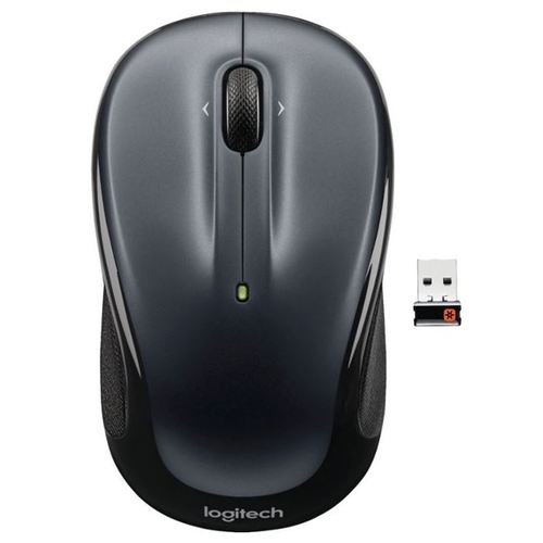 Logitech M325 Wireless Optical Mouse, Dark Silver, 910-002136