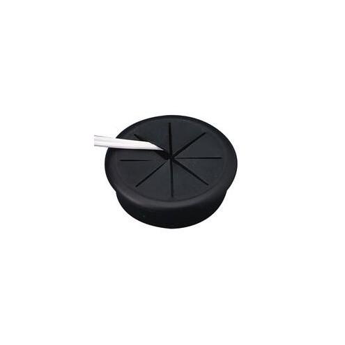CordAway Grommet, Flexible - 2-3/8" dia., 1-1/8" deep, Black, 1/pack