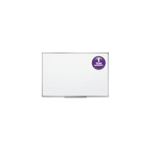 Mead Basic Dry-Erase Board - 35.9" (3 ft) Width x 23.8" (2 ft) Height - White Melamine Surface - Silver Aluminum Frame - 1 Each