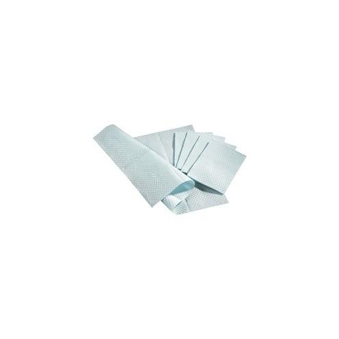 Medline Standard Poly-backed Tissue Towels - Tissue - For Medical - Blue - 500 / Box