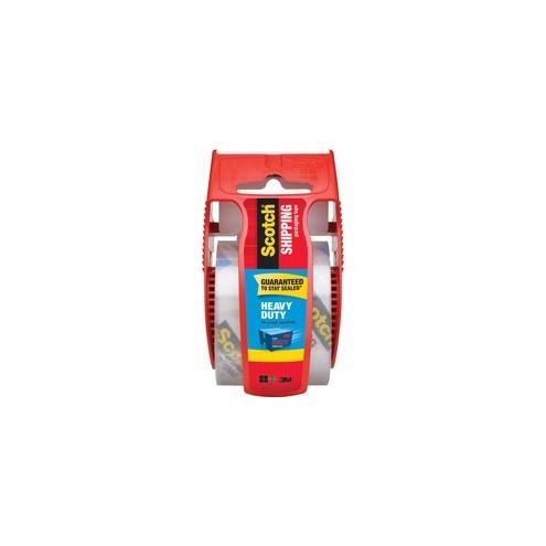 Scotch Super-Strength Packaging Tape - 22.20 yd Length x 1.88" Width - 3.1 mil Thickness - 1.50" Core - Synthetic Rubber Resin - Dispenser Included - Handheld Dispenser - 1 Roll - Clear