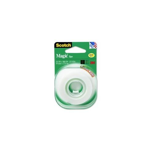 Scotch Matte Finish Magic Tape - 13.89 yd Length x 0.75" Width - 1" Core - 1 Roll - Clear
