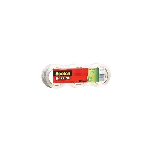 Scotch Sure Start Packaging Tape - 54.60 yd Length x 1.88" Width - 2.6 mil Thickness - 3" Core - Synthetic Rubber Resin - 3 / Pack - Clear