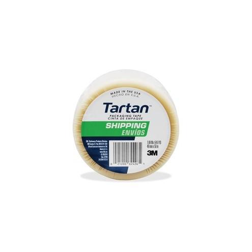 Tartan General-Purpose Packaging Tape - 54.60 yd Length x 1.88" Width - 1.9 mil Thickness - 3" Core - Synthetic Rubber Resin - 1.90 mil - Rubber Resin Backing - 1 / Roll - Clear