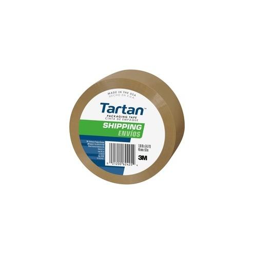 Tartan General-Purpose Packaging Tape - 54.60 yd Length x 1.88" Width - 1.9 mil Thickness - 3" Core - Synthetic Rubber Resin - 1.90 mil - Rubber Resin Backing - 1 / Roll - Tan