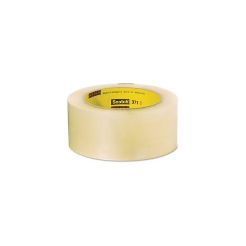 Scotch Box-Sealing Performance Tape 371 - 54.68 yd Length x 2.83" Width - 1.6 mil Thickness - 3" Core - Synthetic Rubber - Polypropylene Film Backing - 24 / Carton - Clear