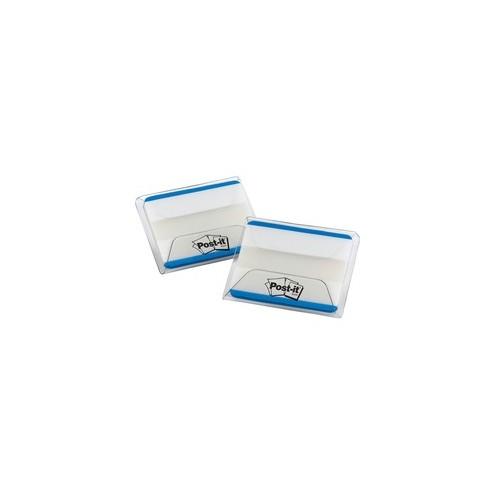Post-it® Lined Durable Tabs - Blank Tab(s) - 1.50" Tab Height x 2" Tab Width - Blue Tab(s) - 50 / Pack
