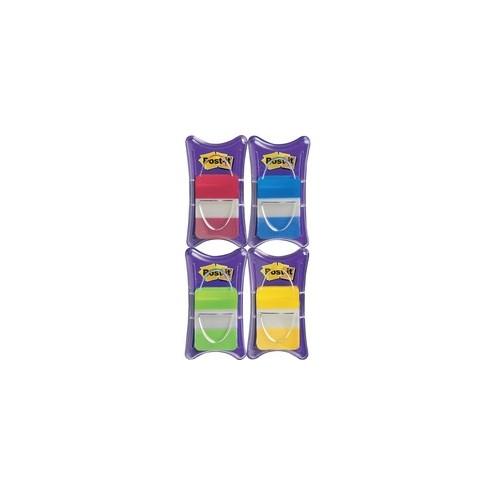 Post-it® Tabs - 100 Write-on Tab(s) - 1" Tab Height x 1.50" Tab Width - Assorted Tab(s) - 100 / Pack