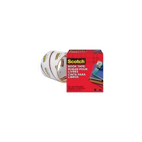 Scotch Book Tape - 15 yd Length x 3" Width - 3" Core - Acrylic - 1 Roll - Clear