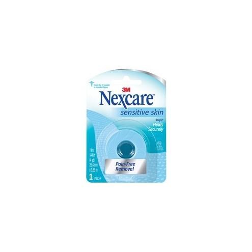 Nexcare Sensitive Skin Tape - 12 ft Length x 1" Width - 1 Roll - Blue