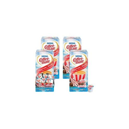 Coffee mate Peppermint Mocha Creamer Singles - Peppermint Mocha Flavor - 0.38 fl oz (11 mL) - 200/Carton - 1 Serving