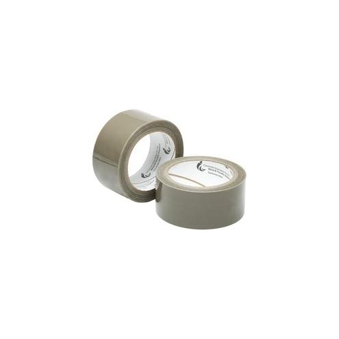 SKILCRAFT 7510-00-079-7906 Packaging Tape - 60 yd Length x 2" Width - 3" Core - 3.10 mil - Plastic Backing - 1 Roll - Tan