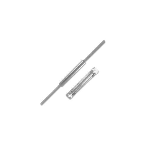 SKILCRAFT Prong Fasteners/Compressors - 2" Size Capacity - 300 Sheet Capacity - 50 / Box - Silver - Steel