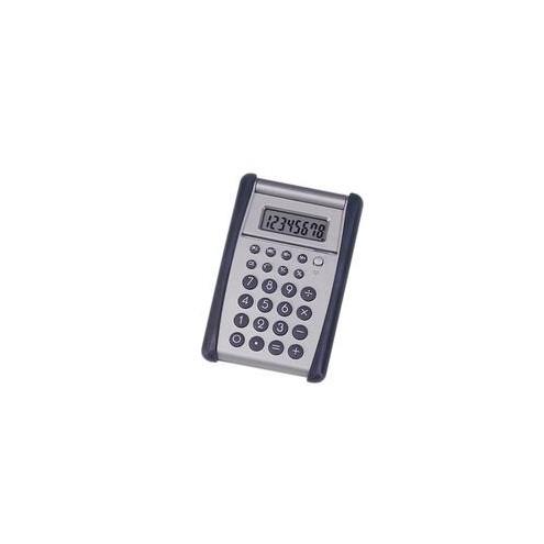 SKILCRAFT 8-Digit Flip-up Calculator - 8 Digits - Black, Silver - Rubber - 1 Each