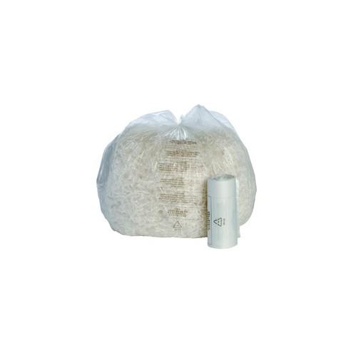 SKILCRAFT - High Performance Medium-duty Shredder Bag - 10 gal - 26" x 24" - 100 / Box - Clear